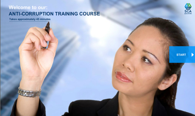 Anti-corruption training course (cover)