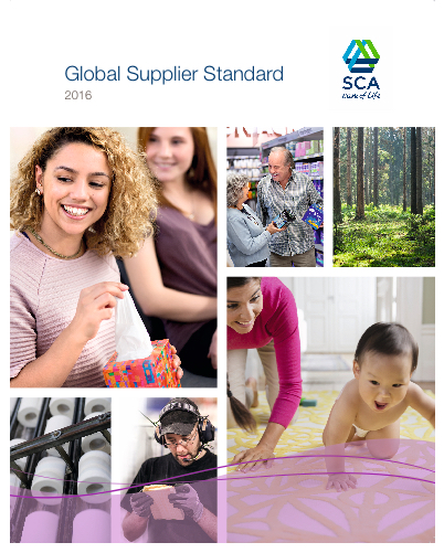 SCA’s Global Supplier Standard (cover)