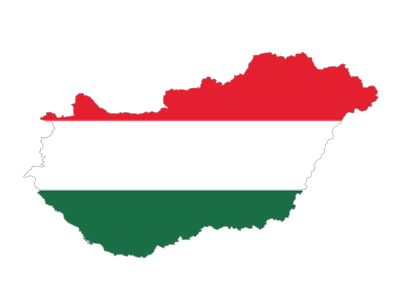 Hungary flag map (photo)