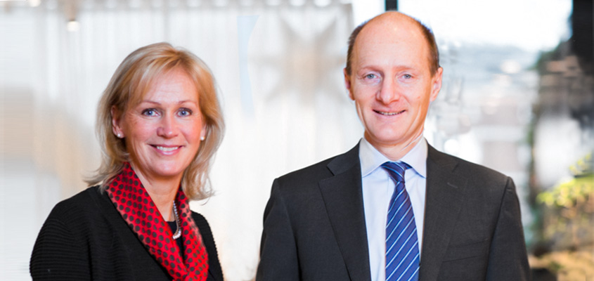 SVP Group Sustainability Kersti Strandqvist and CEO Magnus Groth. (photo)